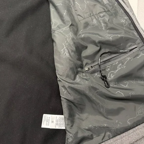 Exofficio Jacket Mens XL Gray Zip Lightweight Travel Utility Spring